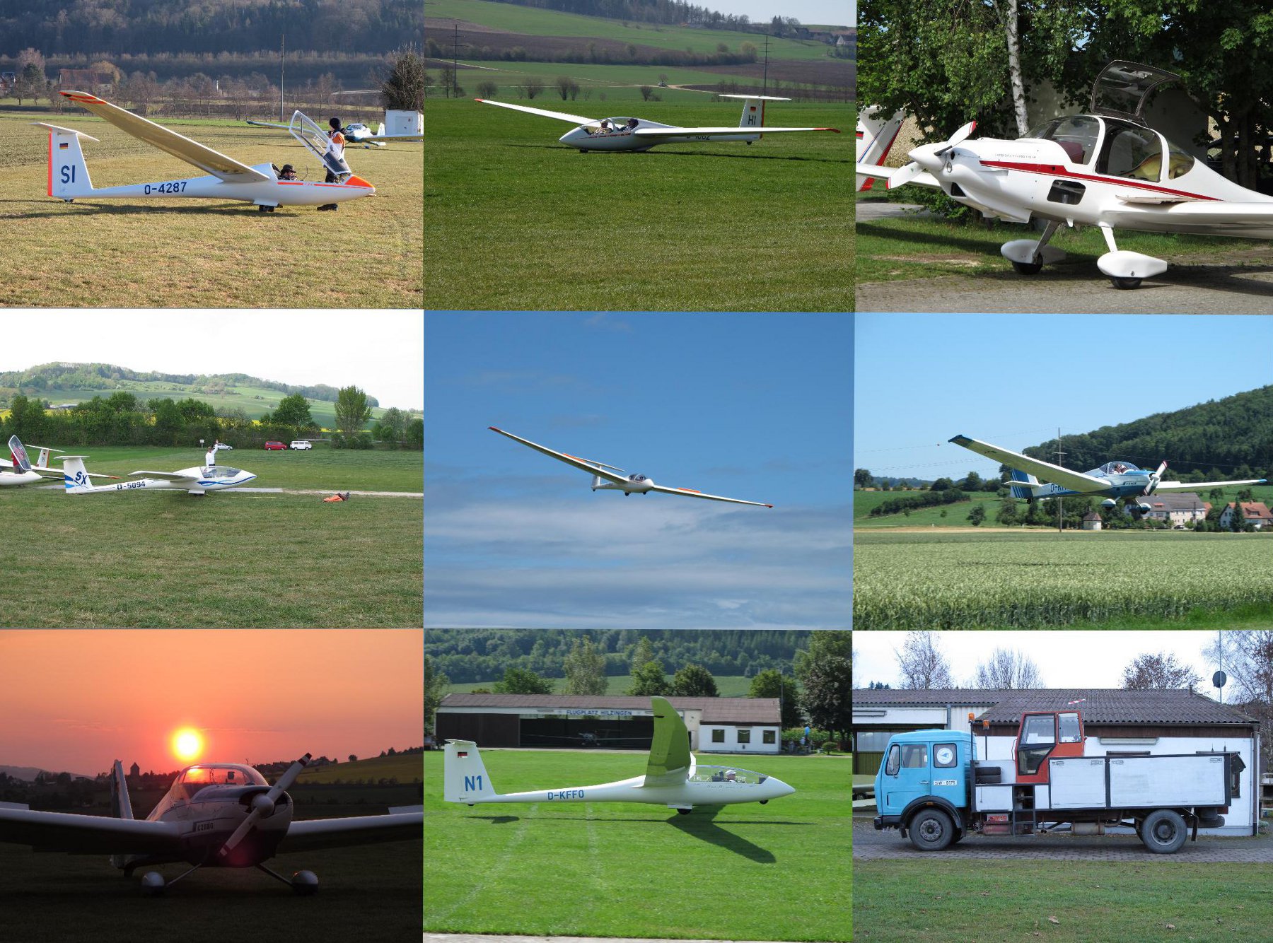 Der Flugzeugpark der SFG-Singen