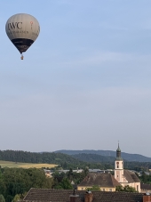 Der IWC-Ballon fährt über Hilzingen